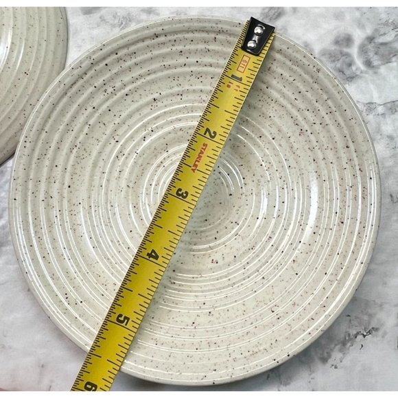 Churchill Homespun Cups and Saucers Set of 4 Speckled Brown Coffee Mugs MCM - Picture 4 of 11